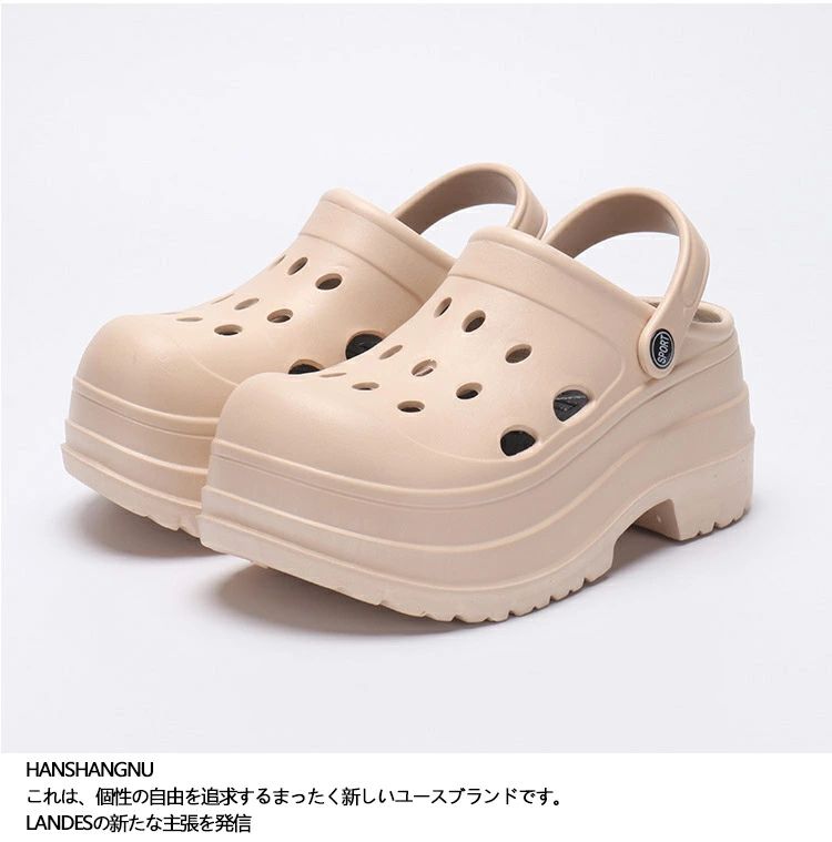 Rakuten - スリッパ サンダル 厚底レディース ふんわりサンダル 厚底エアークッションシューズ 8cmヒール カジュアルシューズ 人気 おしゃれ 滑