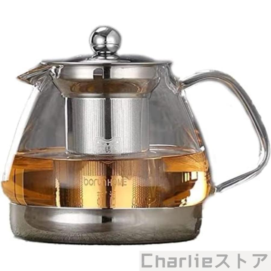 【楽天スーパーセール】ガラスポット ティーセット IH対応 ポット 紅茶ポット 手吹き 透明 急須 ガラス ティーポット 耐熱 急須 電磁調理器が使える おしゃれ