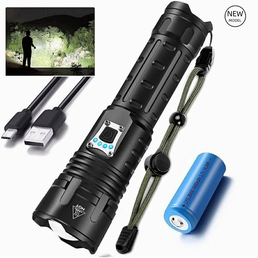 【2024最新】懐中電灯 led 強力 軍用 超高輝度 明るい ペンライト USB充電式 かいちゅうでんとう 小型 超強力 ハンディライト 5モード