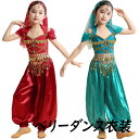 女の子ダンスウェア 子供ベリーダンス衣装 キッズゴージャスセット 子供コスチューム衣装 お姫様コスプレ コイン ベリーダンス レッスン着 練習着 アラビアン衣装...