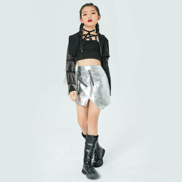 子供ジャズダンス衣装 女の子ダンス衣装 ヒップホップ風 HIPHOP ストリートダンス ...