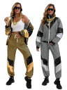 キラキラ ダンス衣装 レディース ヒップポップ衣装 前開き 長袖 光沢 ジャズダンス レトロ デスコ風 男女兼用 ジャケット オシャレ ゆったり 舞台衣装 コス...