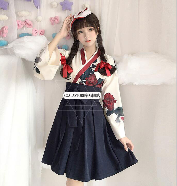 和風コスチューム 袴セット 着物コスプレ 和服 振袖 衣装 花柄 レディース 和風セット 浴衣 ハロウィン 着物 コスプレ 着物ドレス 袴 浴衣 仮装 大人用 夏 ミニ スカート ハロウィン コスプレ お祭り 部屋着 古風 可愛い 美少女ウェア ブラック ワインレッド