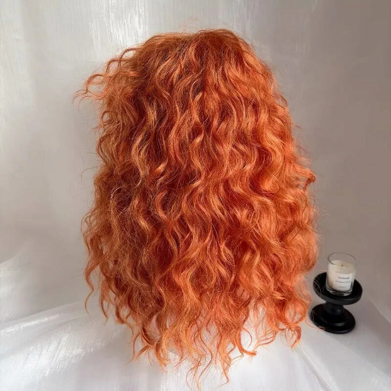 オレンジ系 巻き髪 wig パーマ カツラ カラーウィッグ フルウィッグ つけ毛 全頭かつら 小顔効果 コスプレグッツ ハロウィン コスプレ用カツラ キャラクター イベント ハロウィンパーティー 写真撮影 仮装 女装 変装 舞台パフォーマンス ハロウィン 魔女風 欧米風 可愛い koalastore-10002541 June Stage楽天市場店 サンプル画像2