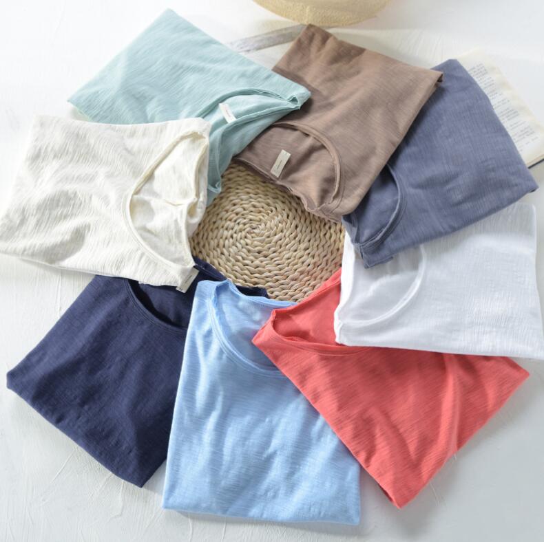 乐天商城 - メンズTシャツ カジュアTルシャツ 綿Tシャツ 半袖Tシャツ コットンTシャツ クルーネック メンズファション インナー 薄手 爽やか 涼しい シンプル ナチュラル風 無地 普段着 通気性 8色
