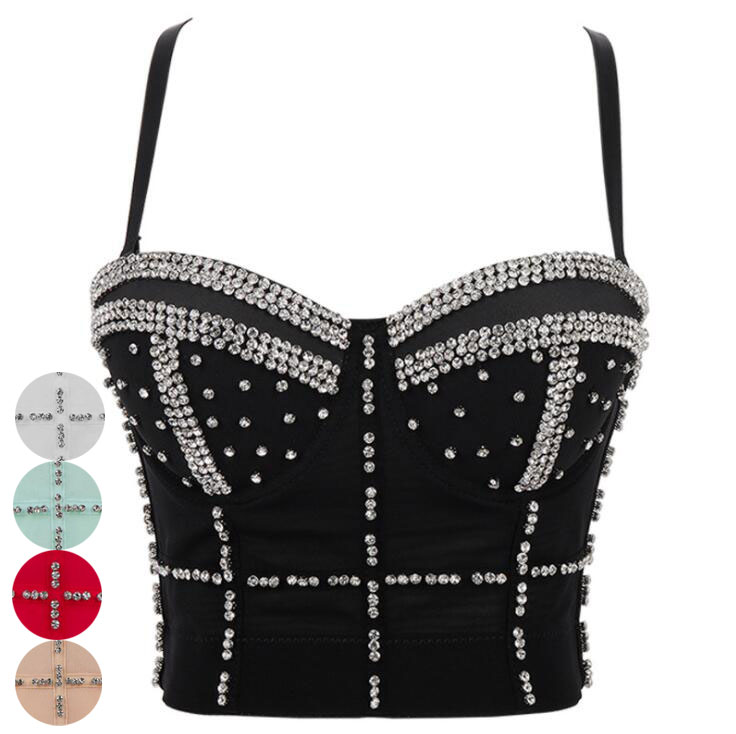 ブラトップ ブラジャー ブラ 舞台衣装 タンクトップ ジャズダンス ダンストップス 見せブラ ステージ衣..