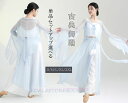 古典ダンス衣装 古典舞踊ウェア 中国風 ロング丈 長袖ブラウス 前開羽織 ワイドパンツ 上下セット レディースダンスウェア ダンス練習着 団服演出服 レッスン着...