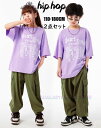 キッズジャッズ ヒップホップ キッズダンス衣装 jazz hiphop 半袖Tシャツ カーゴパンツ 男の子 女の子 子供服 上下2点セット ダンスセットアップ K-POP ストリート レッスンダンスウェア イベント 発表会 応援団 ステージ舞台演出服 練習着 チーム衣装 おしゃれ団体服