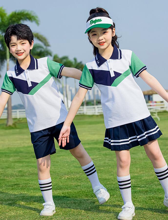 キッズ運動服 子供セットアップ服 女の子 男の子 夏子供制服 学生制服 幼稚園制服 カジュアル 上下セット 半袖ポロシャツ 短パンセット チアーガール 子供服 発表会 卒業式 入学式 小学生 合唱団 運動会 イベント 学園祭 Tシャツ+パンツ/スカート 100cm-180cm