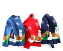 親子ペアニットセーター クリスマスセーター 長袖 子供セーター 親子お揃い レディースセーター クルーネック クリスマス風 カジュアル風 秋物 秋冬 普段着 ク...