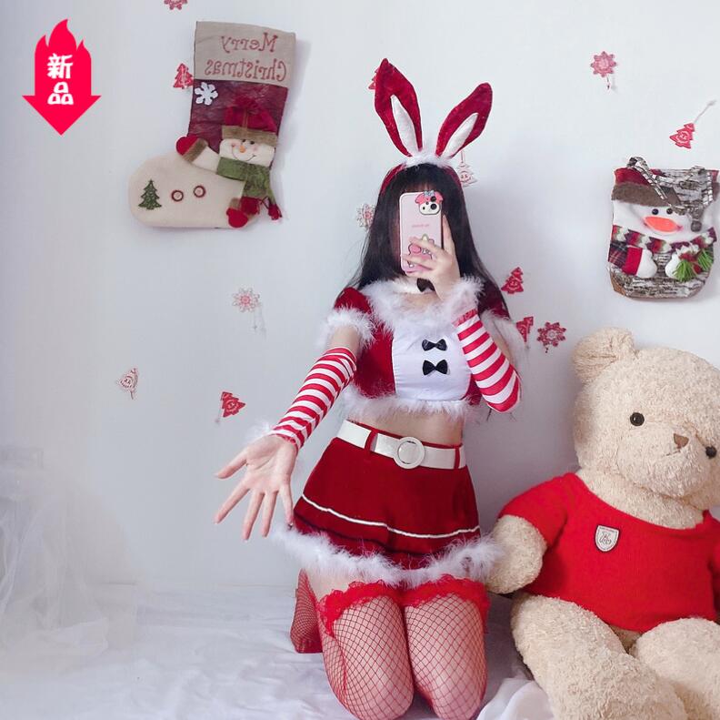 キャバドレス バニーガール クリスマス衣装 ミニドレス 舞台衣装 大人コスチューム...