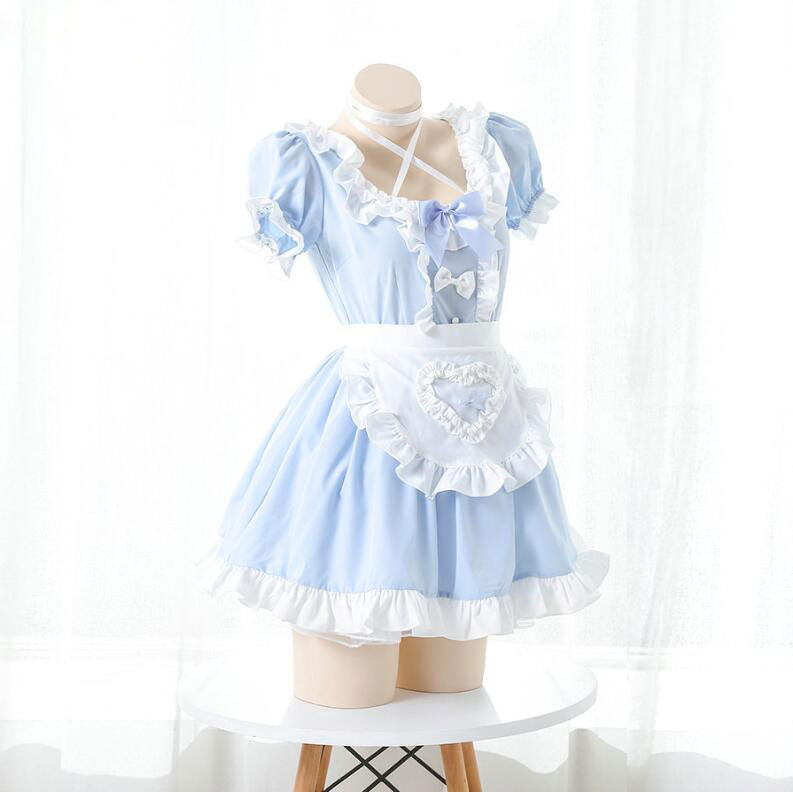 セクシーコスプレ衣装 ミニ丈メイド服 半袖 大人コスチューム cosplay ワンピース ...