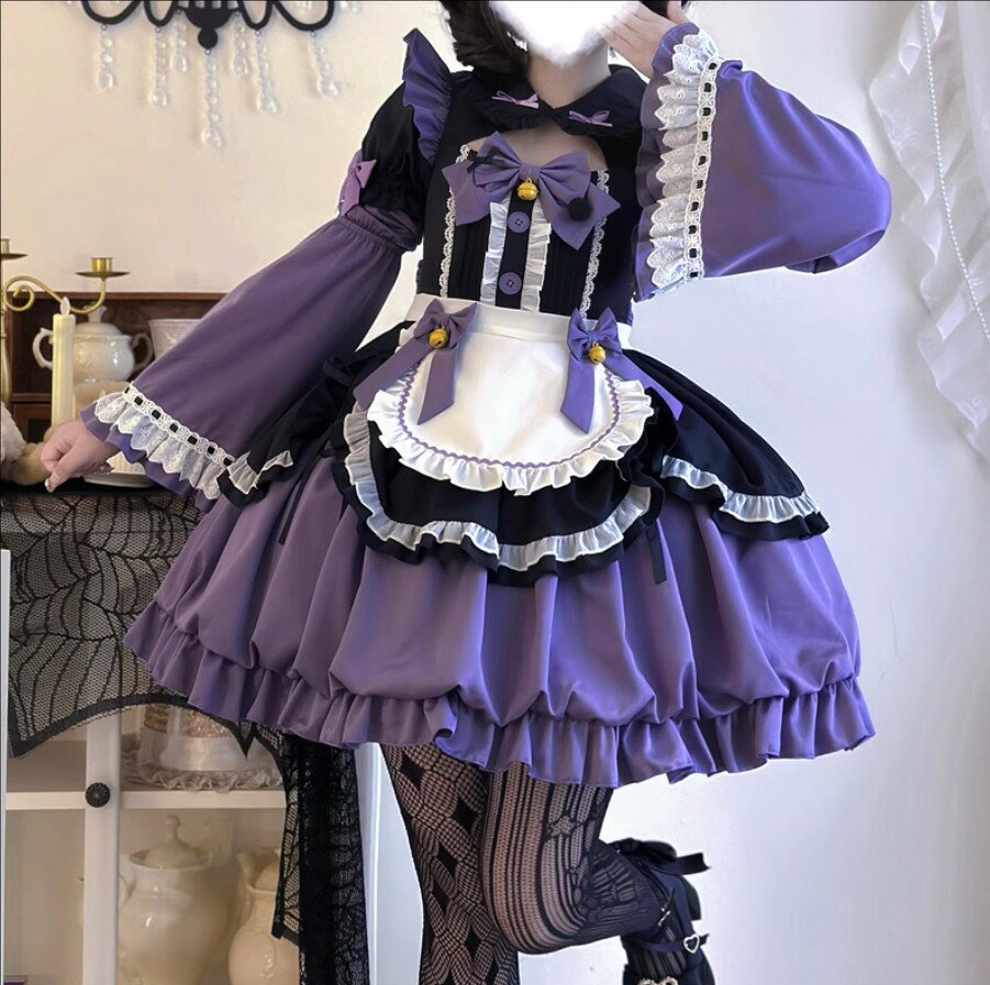 可愛いメイド服 半袖ワンピース ロリータワンピ...の紹介画像2