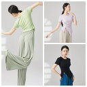 ヨガTシャツ レディースTシャツ ロンT ダンストップス 半袖 クルーネック ダンスウェア リラックスヨガ お家ヨガ ヨガ初心者 コンクール オーディション 練習着 ダンス稽古 レッスン着 古典ダンス/モダンダンス/新体操/ヨガ/バレエダンス 6色