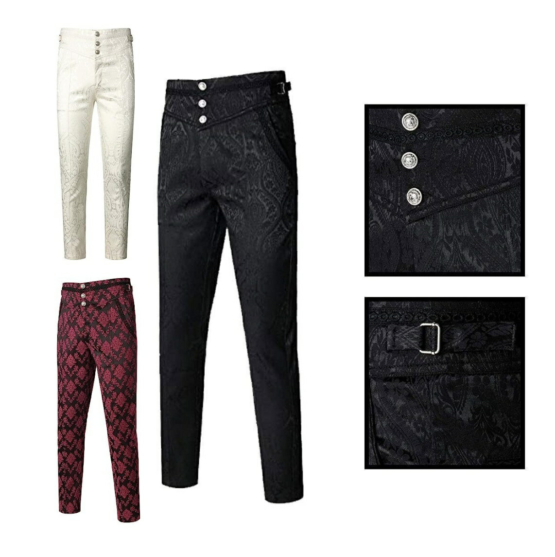 メンズパンツ 舞台向けパンツ 舞台衣装 メンズ礼服 ロングパンツ 総柄 ステージ衣装 華やか コンクール..