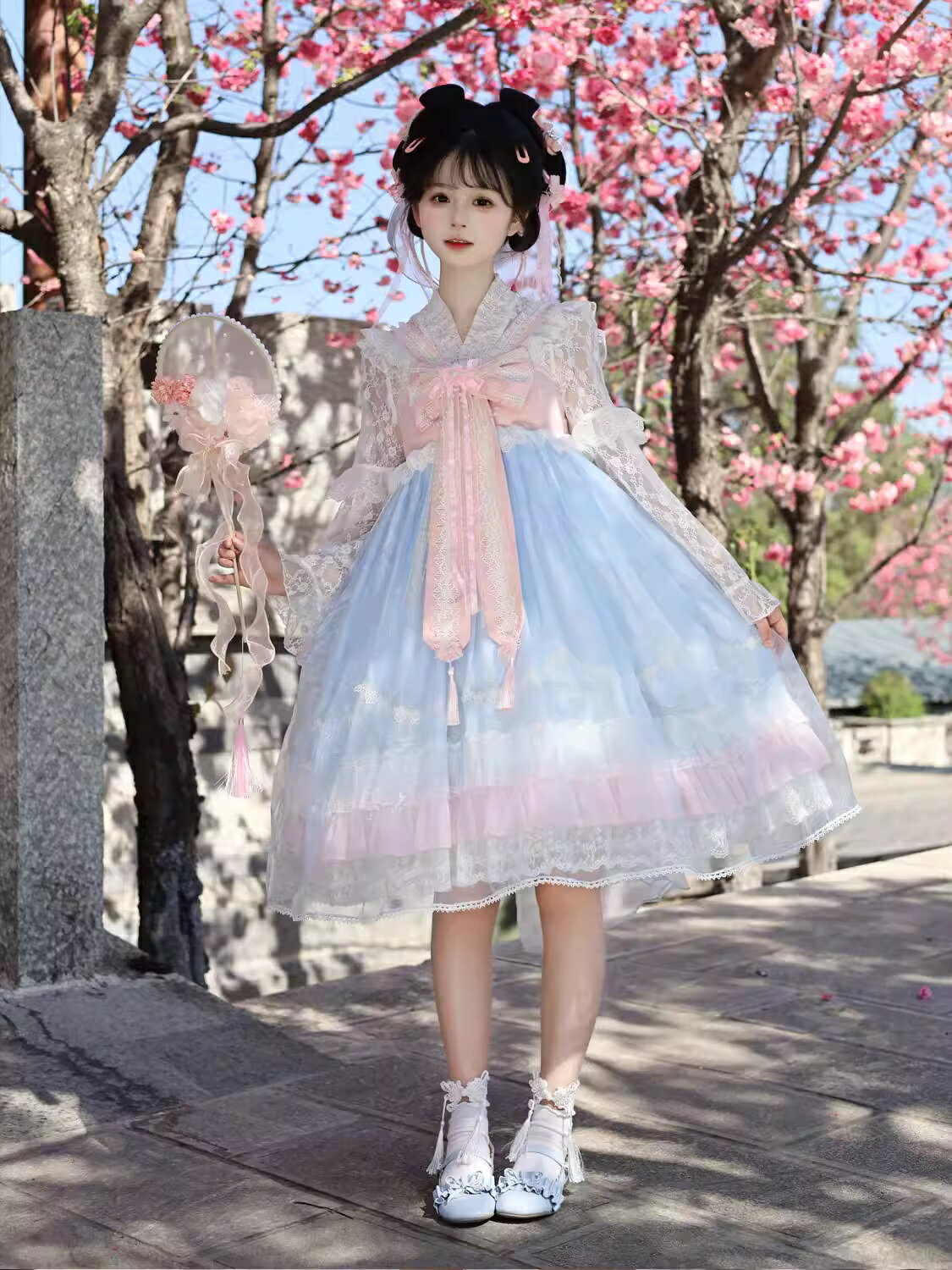 中華風 ロリータ服 ジャンパースカート レディ...の紹介画像2