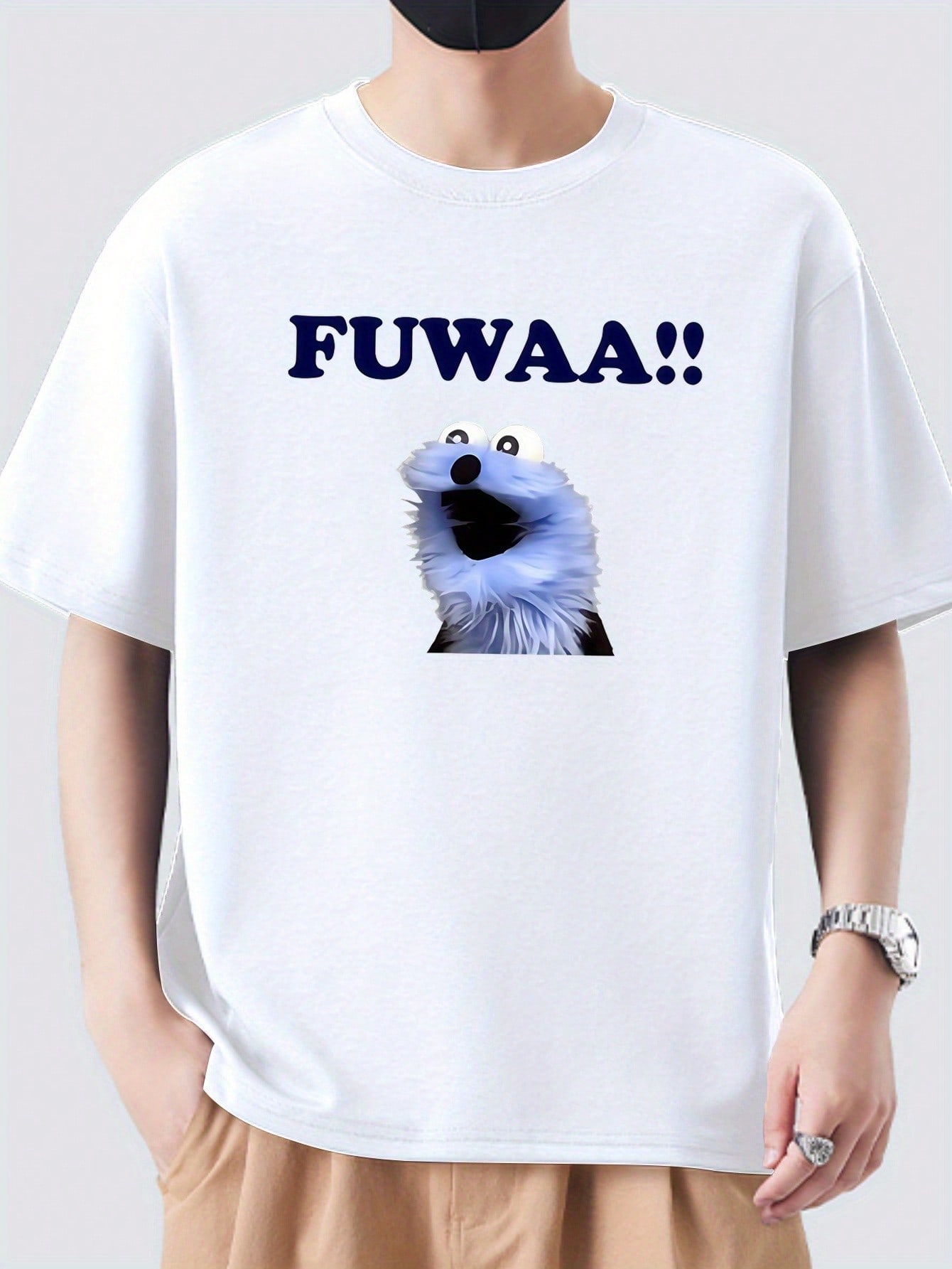 ����͵���FUWAAA���֥롼����饯�����ץ��� T ����� �ۥ磻�ȡ��֥�å� �� 100% 200g ���롼�ͥå� Ⱦµ �쥮��顼�ե��å� ��˥��å���...