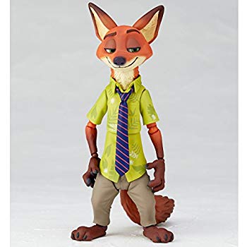 【中古】figure complex ムービー・リボ Nick Wilde ニック・ワイルド 全高約130mm ABS&PVC製 塗装済み可動フィギュア リボルテック