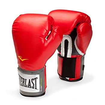 【中古】Everlast（エバーラスト）プロスタイル 練習用ボクシンググローブ 12oz レッド [並行輸入品]