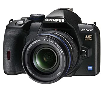 【中古】(非常に良い)OLYMPUS デジタル一眼レフカメラ E-520 レンズキット E-520KIT