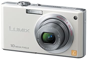 【中古】(非常に良い)パナソニック デジタルカメラ LUMIX (ルミックス) FX37 シェルホワイト DMC-FX37-W