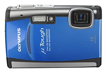 【中古】(非常に良い)OLYMPUS 防水デジタルカメラ μTOUGH-6000 ブルー μTOUGH-6000BLU