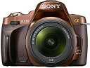 【中古】(非常に良い)ソニー SONY デジタル一眼レフカメラ α330 ズームレンズキット ブラウン DSLRA330L/T