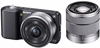 【中古】(非常に良い)ソニー SONY ミラーレス一眼α NEX-3 ダブルレンズキット ブラック NEX-3D/B