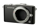 【中古】(非常に良い)OLYMPUS ミラーレス一眼 PEN mini E-PM1 ボディ ブラック E-PM1 BODY BLK