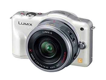 【中古】(非常に良い)パナソニック ミラーレス一眼カメラ LUMIX GF3 電動ズームキット シェルホワイト DMC-GF3X-W 【中古】(非常に良い)パナソニック ミラーレス一眼カメラ LUMIX GF3 電動ズームキット シェルホワイト DMC-GF3X-W