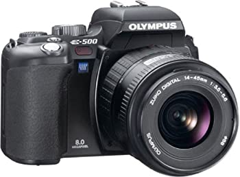 【中古】(非常に良い)OLYMPUS デジタル一眼レフカメラ E-500 ブラック レンズセット