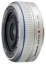 【中古】OLYMPUS パンケーキレンズ M.ZUIKO DIGITAL 17mm F2.8 シルバー