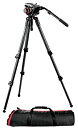 【中古】Manfrotto ビデオキット カーボンファイバー三脚 504HD-535K