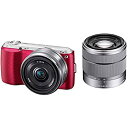 【中古】ソニー SONY ミラーレス一眼 α NEX-C3 ダブルレンズキット E 16mm F2.8 E 18-55mm F3.5-5.6 OSS付属 ピンク NEX-C3D/P