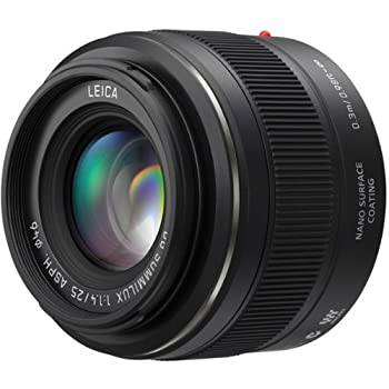【中古】パナソニック 単焦点レンズ マイクロフォーサーズ用 ライカ DG SUMMILUX 25mm/F1.4 ASPH. ブラック H-X025