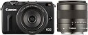 【中古】Canon ミラーレス一眼カメラ EOS M2 ダブルレンズキット(ブラック) EF-M18-55mm F3.5-5.6 IS STM EF-M22mm...