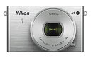 【中古】Nikon ミラーレス一眼 Nikon1 J4 標準パワーズームレンズキット シルバー J4HPLKSL