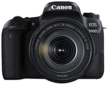 【中古】(非常に良い)Canon デジタル一眼レフカメラ EOS 9000D レンズキット EF-S18-135mm F3.5-5.6 IS USM 付属 EOS9000D-18135ISUSMLK