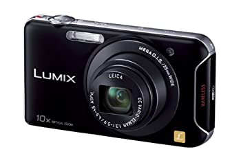 【中古】(非常に良い)パナソニック デジタルカメラ ルミックス ブラック DMC-SZ5-K 光学10倍 WiFi搭載 薄型スリムコンパクト