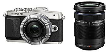 【中古】OLYMPUS PEN E-PL7 EZダブルズームキット シルバー ミラーレス一眼 E-PL7 EZ DZKIT SLV