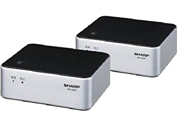 【中古】SHARP PLC（高速電力線通信）アダプター LAN1ポート+LAN1ポートタイプ 初期設定済ペアモデル HN-VA10S