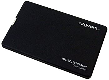 【中古】ESCHENBACH(エッシェンバッハ) 携帯用薄型ライトつきルーペ イージーポケット ブラック 3倍 ドイツ製 1521-10