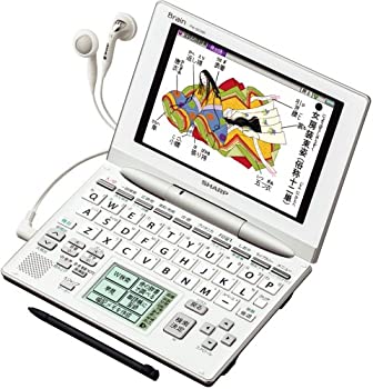 【中古】シャープ Brain 手書きパッド搭載カラー液晶電子辞書 PW-GC590-W 高校生学習モデル 音声対応100コンテンツ収録 手書き暗記メモ搭載