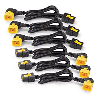 yÁzAPC Power Cord Kit (6 ea) Locking C19 to C20 (90 Degree) 1.2m AP8714R