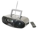 【中古】Panasonic RX-D55GC-K Boombox テ｢ツツ High Power MP3 CD AM/ FM Radio Cassette Recorder with USB & Music Port Sound with 2-Way 4-Speaker (Bl