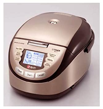 【中古】海外向け TIGER 表面5層コート土鍋釜IH炊飯器(8Cups)JKL-T15W/T(AC220V地域用)
