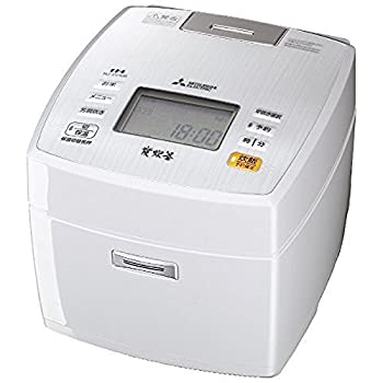 【中古】三菱電機 IHジャー炊飯器 備長炭炭炊釜 5.5合炊き ピュアホワイト NJ-VV106-W