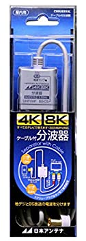 【中古】日本アンテナ ケーブル付分波器 入力1.5m/出力0.5mケーブル 4K8K対応 BS・CS出力端子-入力端子間通電 CSSUES15L