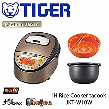 【中古】(未使用・未開封品)【海外向け】 TIGER IH炊飯器 W銅5層遠赤特厚釜 [JKT-W10W]　1.0L(5.5CUP)　220V仕様