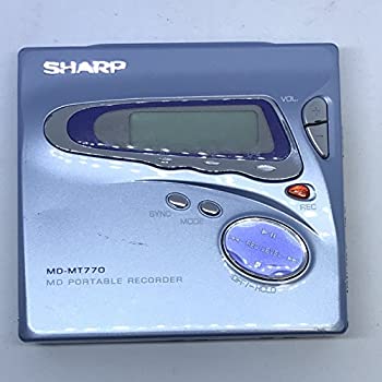【中古】SHARP ポータブルMDプレーヤー MD-MT770 ブルー